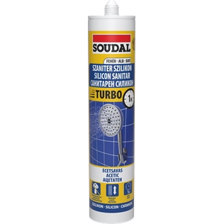 Soudal szaniter szilikon turbo FEHÉR 280ml