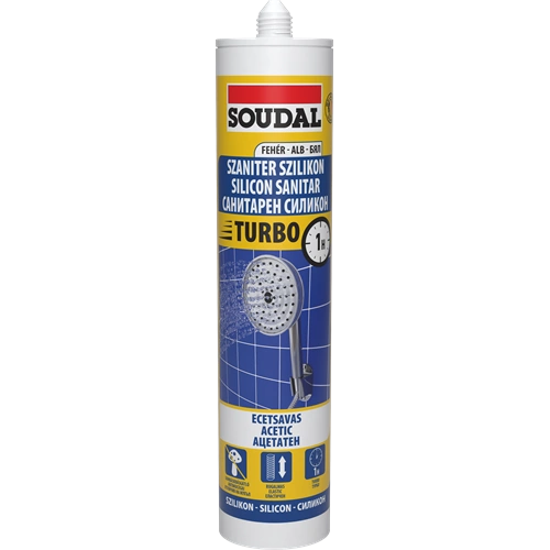 Soudal szaniter szilikon turbo FEHÉR 280ml