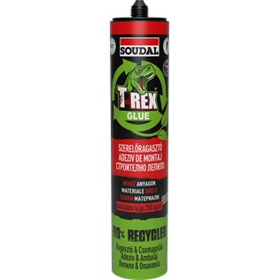 Soudal T-REX szerelőragasztó NEHÉZ anyagokhoz 350gr
