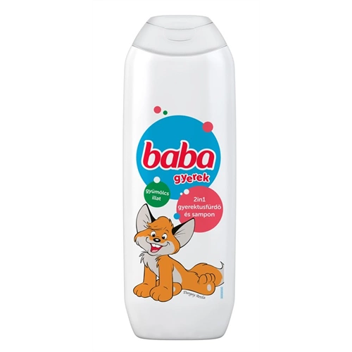 BABA gyermek tusfürdő 250 ml 2in1 gyümölcsös