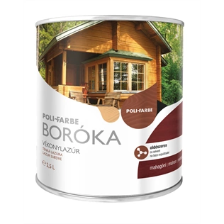 Boróka oldószeres vékonylazúr MAHAGÓNI 2,5L