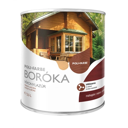 Boróka oldószeres vékonylazúr MAHAGÓNI 2,5L