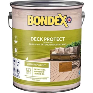 Bondex Deck Protect oldószeres favédő és ápoló olaj kültérre TÖLGY 2,5L