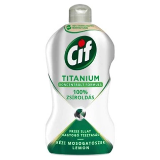 CIF kézi mosogatószer Titanium 450 ml Lemon