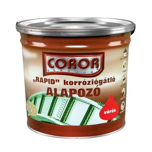 Coror Rapid korróziógátló alapozó VÖRÖS 2,5L