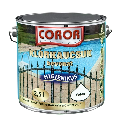 Coror klórkaucsuk bevonat FEHÉR 2,5L