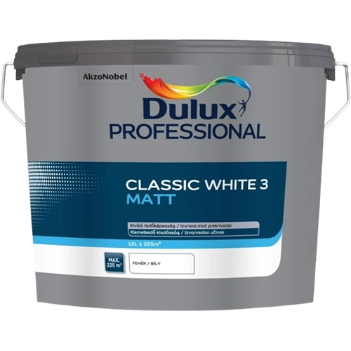 Dulux Professional Classic White 3 beltéri falfesték fehér 15L