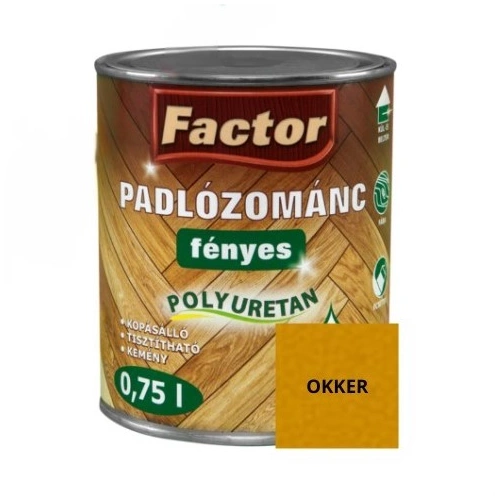 Factor padlózománc fényes OKKER 750ml