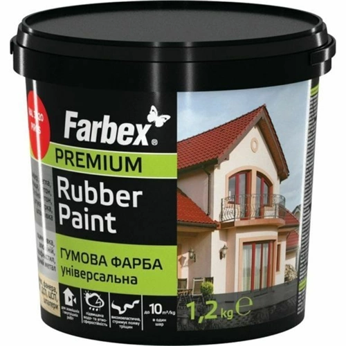Farbex Rubber Paint elasztikus festék GRAFIT 1,2kg