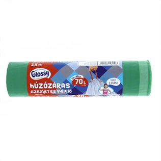 GLOSSY HÚZÓZÁRAS szemeteszsák 70 l
