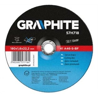 Graphite vágókorong fém 180x1,6mm