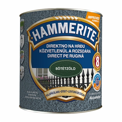 Hammerite fémfesték kalapácslakk SÖTÉTZÖLD 2,5L