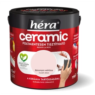 Héra Ceramic beltéri falfesték BÁRSONYOS VADRÓZSA 2,5L