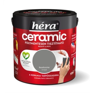 Héra Ceramic beltéri falfesték BAZALT SZÜRKE 2,5L