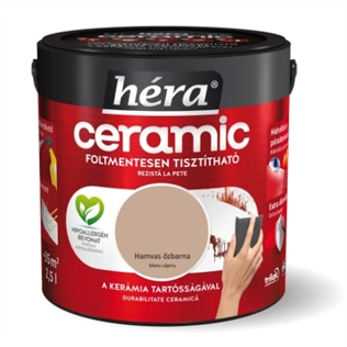 Héra Ceramic beltéri falfesték HAMVAS ŐZBARNA 2,5L