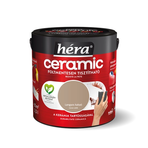 Héra Ceramic beltéri falfesték LANGYOS KAKAÓ 2,5L