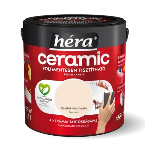 Héra Ceramic beltéri falfesték PASZTELL NAPNYUGTA 2,5L