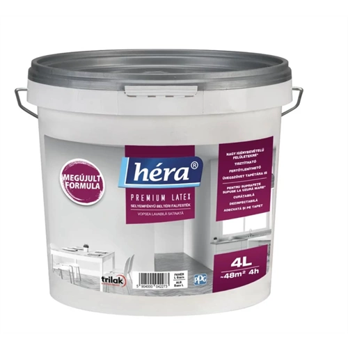 Héra Prémium selyemfényű latex beltéri festék "Z" 4L