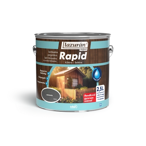 Lazurán Aqua Rapid vékonylazúr EZÜSTNYÍR 2,5L