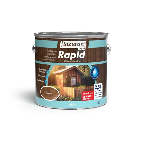 Lazurán Aqua Rapid vékonylazúr GESZTENYE 2,5L
