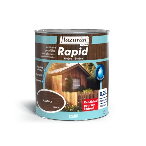 Lazurán Aqua Rapid vékonylazúr MANDULA 750ml