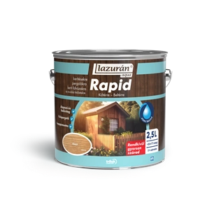 Lazurán Aqua Rapid vékonylazúr TÖLGY 2,5L
