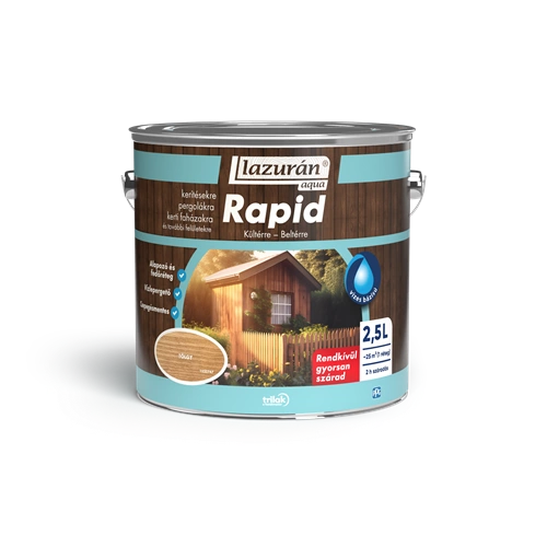 Lazurán Aqua Rapid vékonylazúr TÖLGY 2,5L
