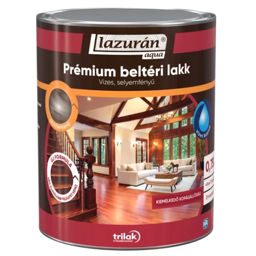 Lazurán Aqua selyemfényű prémium beltéri lakk 750ml