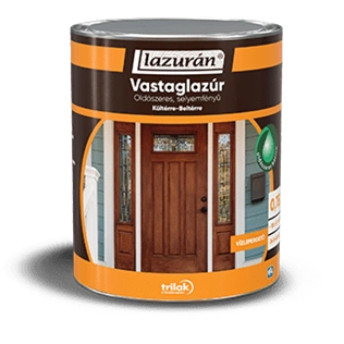 Lazurán selyemfényű oldószeres vastaglazúr MOGYORÓ 750ml