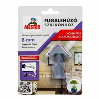 Mester fugalehúzó szilikonhoz SZÜRKE/LILA egyenes 8mm