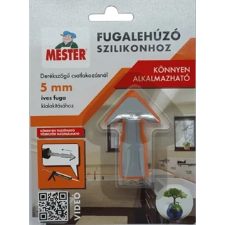 Mester fugalehúzó szilikonhoz SZÜRKE/NARANCS íves 5mm