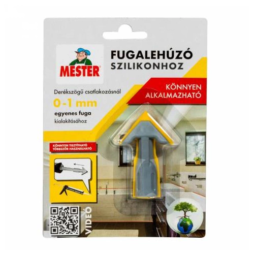 Mester fugalehúzó szilikonhoz SZÜRKE/SÁRGA egyenes 0-1mm