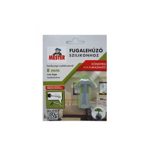 Mester fugalehúzó szilikonhoz SZÜRKE/ZÖLD íves 8mm