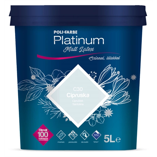 Poli-Farbe Platinum matt latex C30 CIPRUSKA 5L