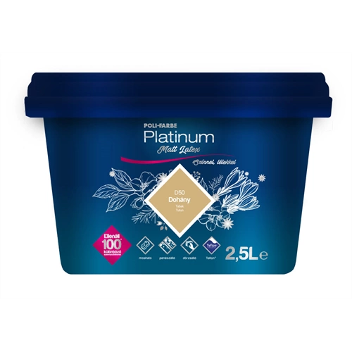 Poli-Farbe Platinum matt latex D50 DOHÁNY 2,5L