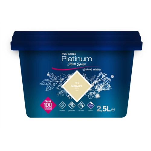 Poli-Farbe Platinum matt latex M15 MOGYORÓ 2,5L