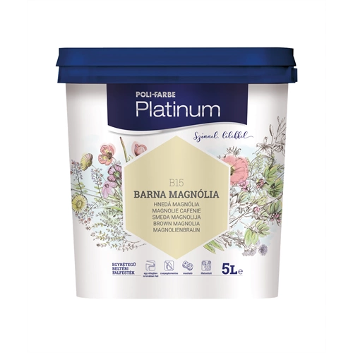 Poli-Farbe Platinum B15 BARNA MAGNÓLIA 5L