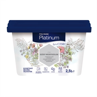 Poli-Farbe Platinum E35 EZÜST PÁZSITSZULÁK 2,5L