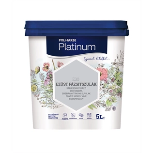 Poli-Farbe Platinum E35 EZÜST PÁZSITSZULÁK 5L