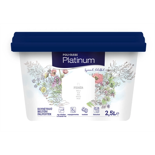 Poli-Farbe Platinum F1 FEHÉR 2,5L