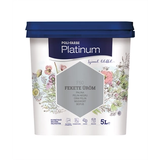 Poli-Farbe Platinum F50 FEKETE ÜRÖM 5L