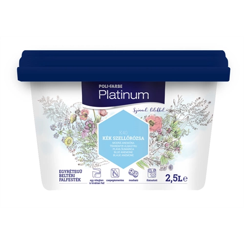 Poli-Farbe Platinum K40 KÉK SZELLŐRÓZSA 2,5L