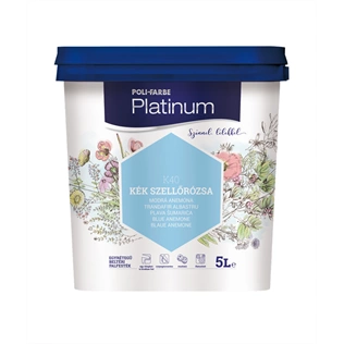 Poli-Farbe Platinum K40 KÉK SZELLŐRÓZSA 5L