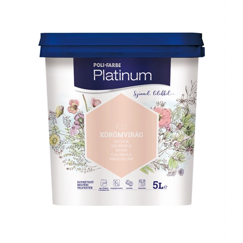 Poli-Farbe Platinum K20 KÖRÖMVIRÁG 5L