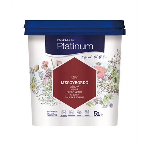 Poli-Farbe Platinum M80 MEGGYBORDÓ 5L
