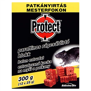 PROTECT paraffinos rágcsálóirtó blokk 300 g