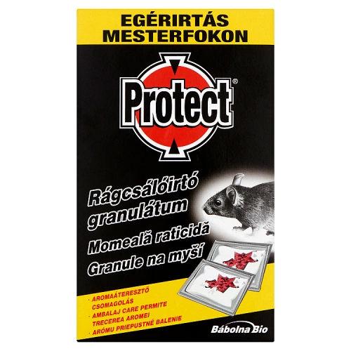 PROTECT rágcsálóirtó granulátum egér 27 ppm 140 g