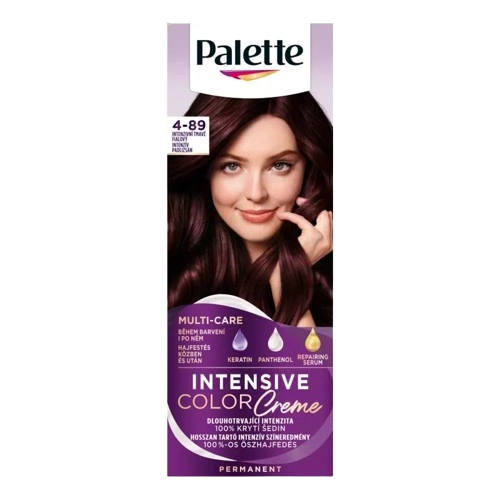 Palette ICC intenzív krémhajfesték RFE3 (4-89) intenzív padlizsán