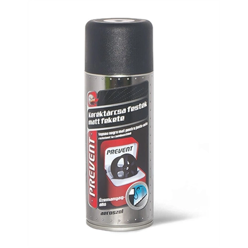 Prevent üzemanyagálló keréktárcsa festékspray MATT FEKETE 400ml