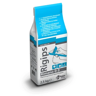 Rigips Rimano 0-3 beltéri glettelőgipsz 2,5kg/zsák